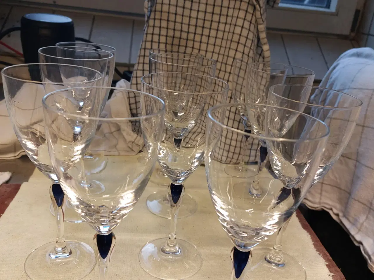 Billede 7 - Blå dråbe krystalglas