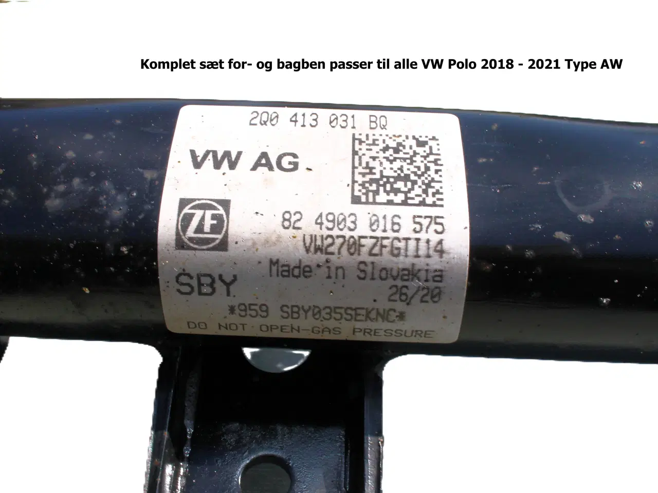 Billede 3 - Komplet Støddæmper VW Polo alle AW modeller