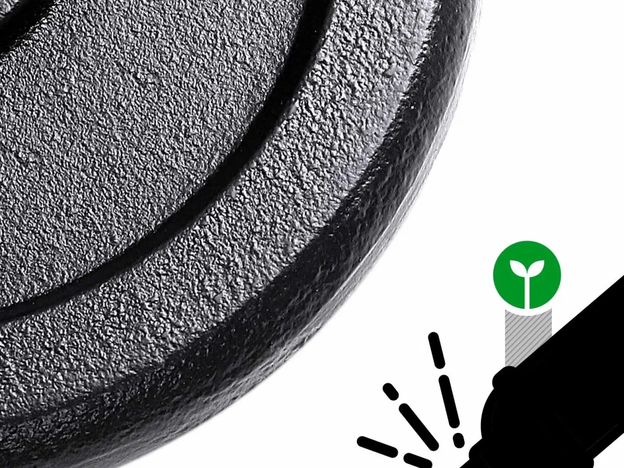 Billede 5 - Håndvægte sæt 2-i-1 – SONGMICS justerbare 2 x 10 kg med ekstra vægtstang, støbejern, sort