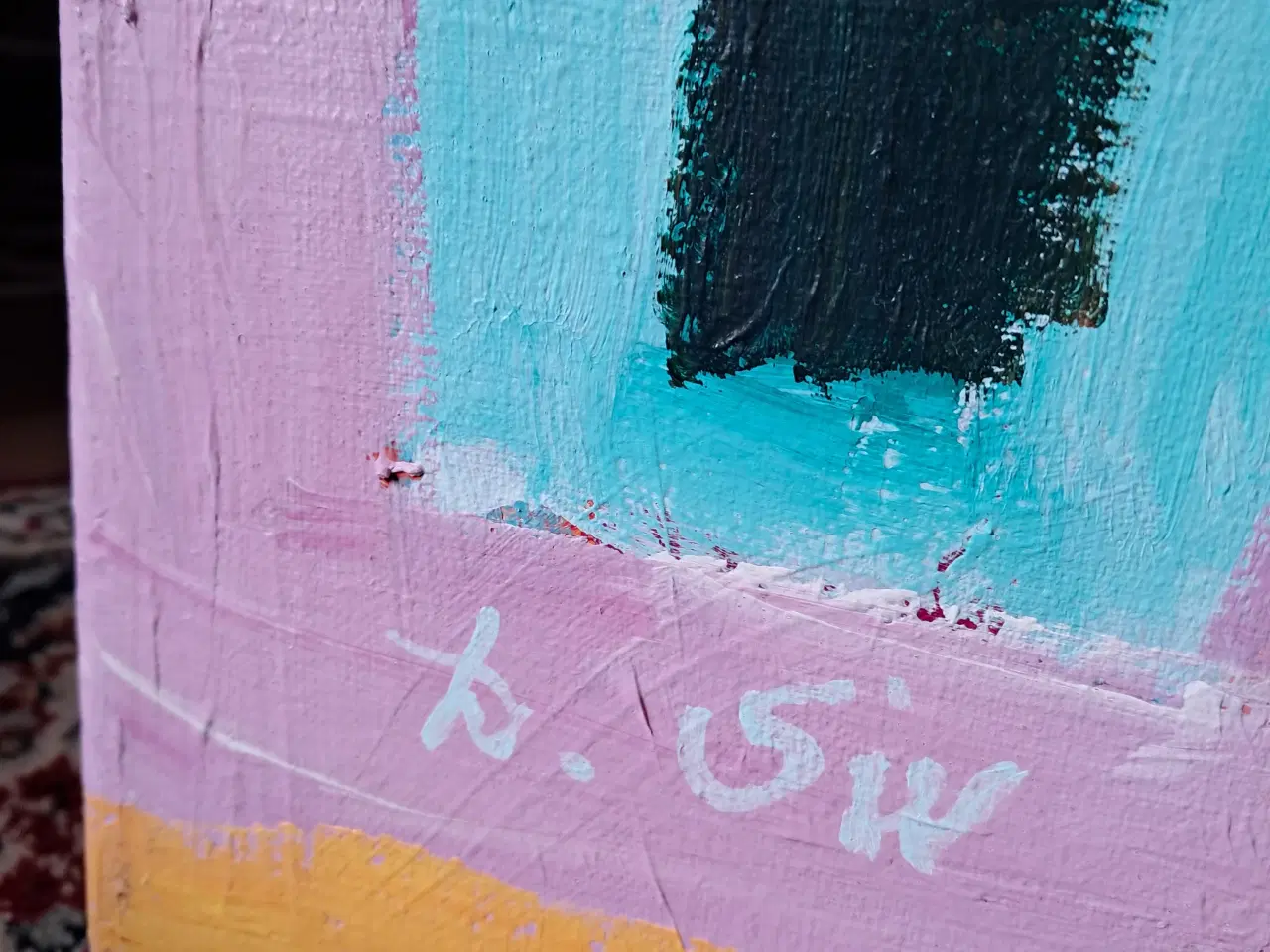 Billede 2 - 2 sammenhørende Malerier af kunstneren Hanne Sie. 