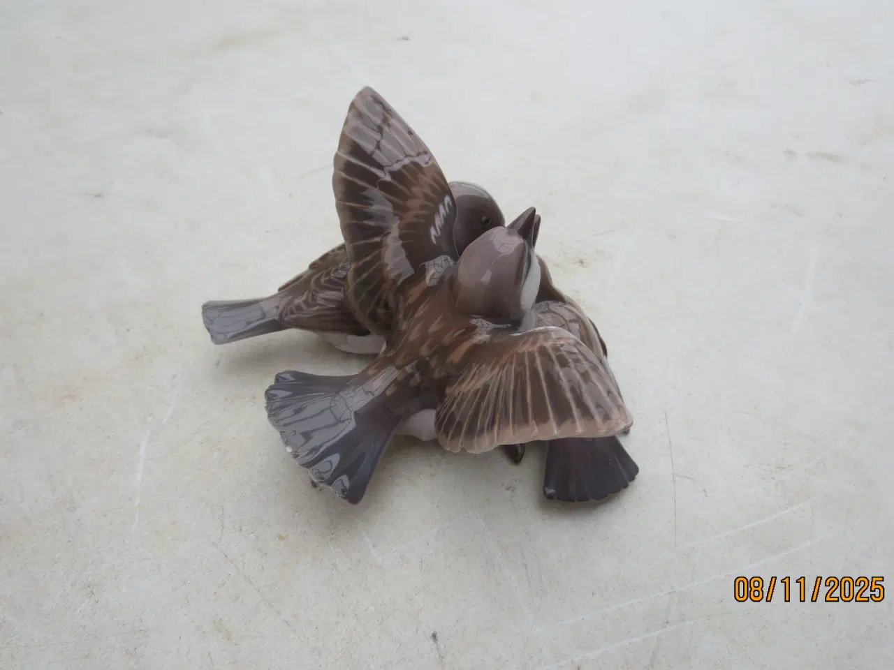 Billede 3 - 1 stk B&G Fugl mor med unger der spiser nummer 167