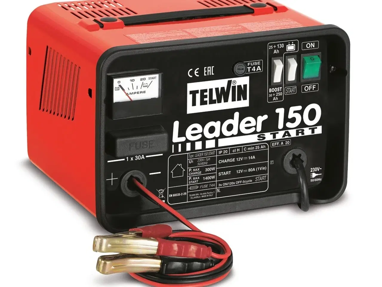 Billede 1 - Telwin batterilader med starthjælp 12 V