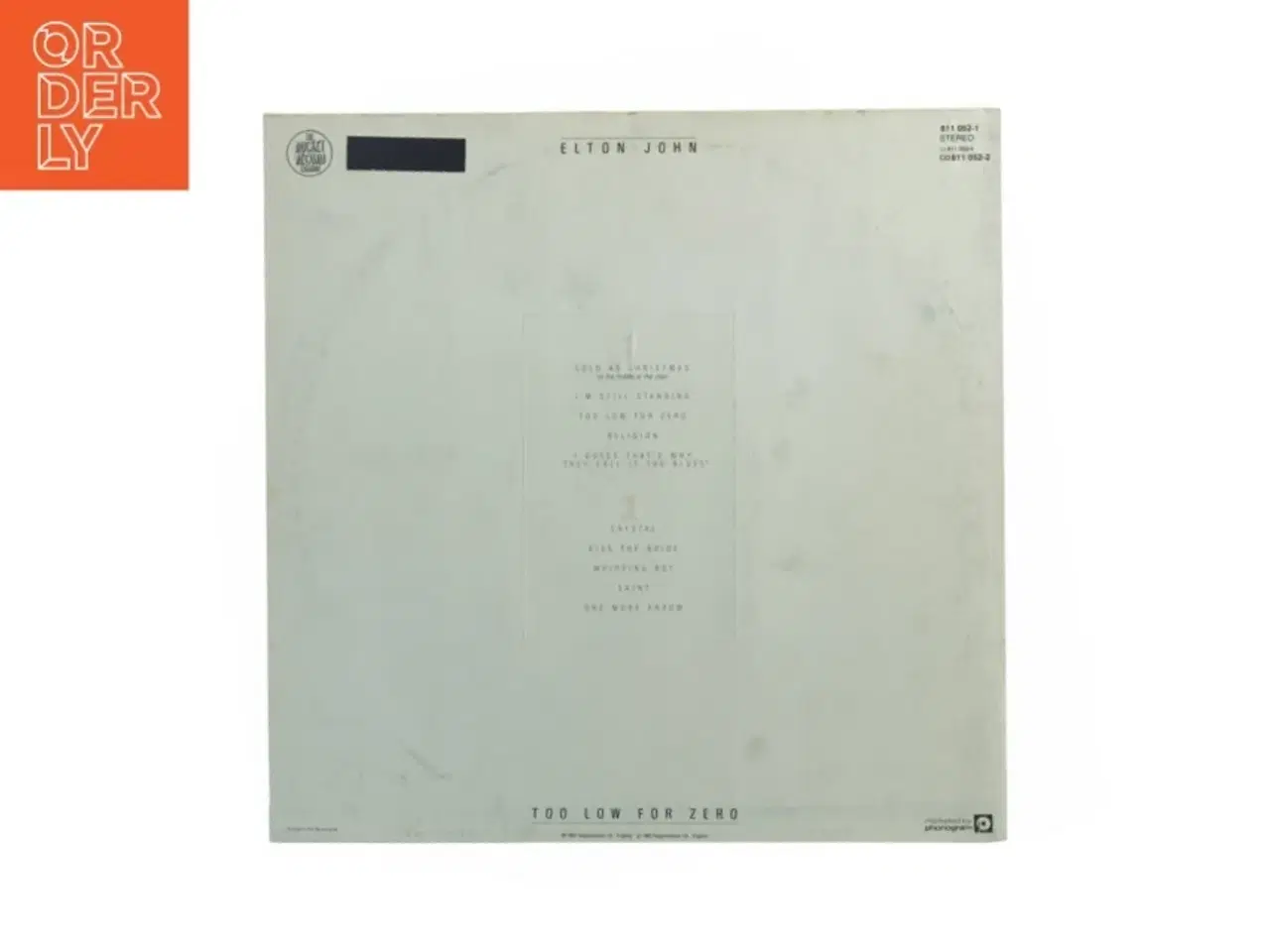 Billede 4 - Elton John - Too Low For Zero LP fra Rocket Record Company (str. 31 x 31 cm)