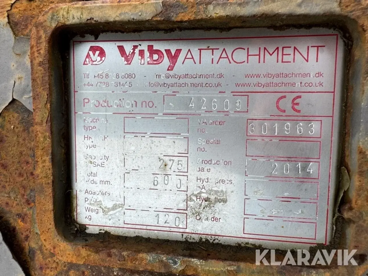 Billede 12 - Skovle Hydrema Og JST 3 styk og 1 styk grubbe