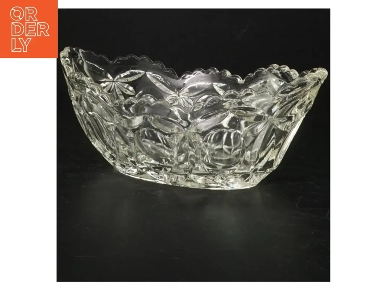 Billede 1 - Glasskål, gammel (str. 23 x 12 cm)