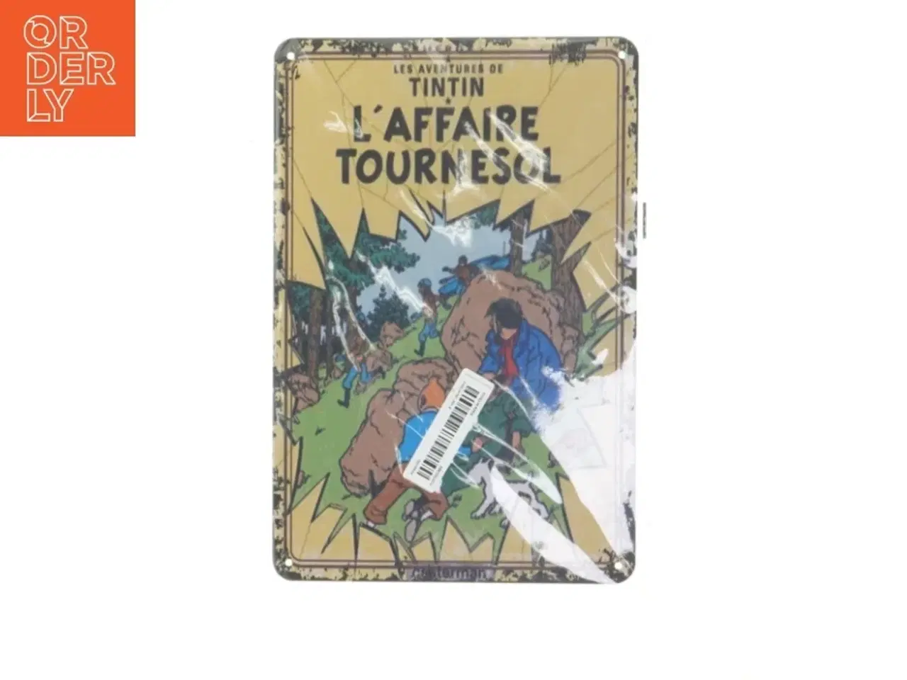 Billede 3 - 4 stk Tintin metal skilte (str. 30x20 cm)