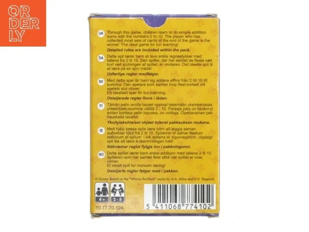 Billede 3 - Winnie the Pooh kortspil fra Disney (str. 10x6,5 cm)