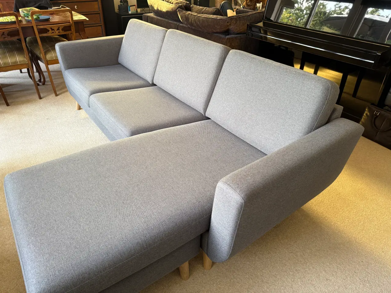 Billede 2 - Sofa med chaiselong