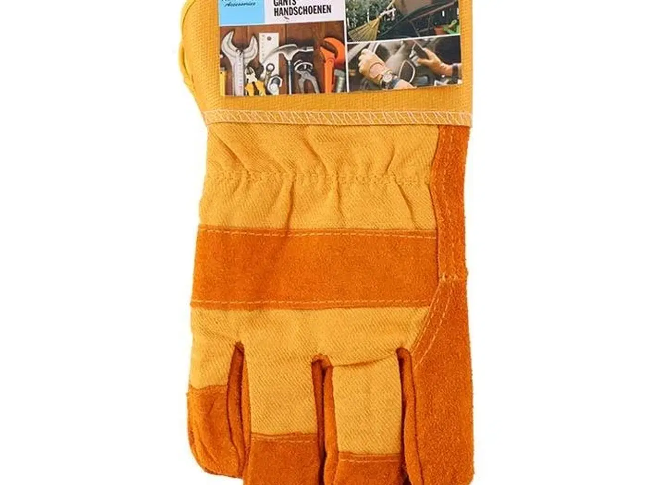 Billede 1 - Allride, Arbejdshandsker læder, heavy duty, str 10,5,