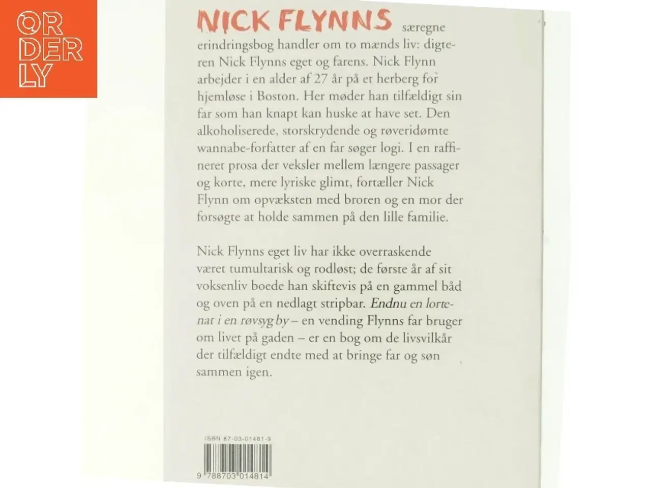 Billede 3 - Endnu en lortenat i en røvsyg by af Nick Flynn (Bog)