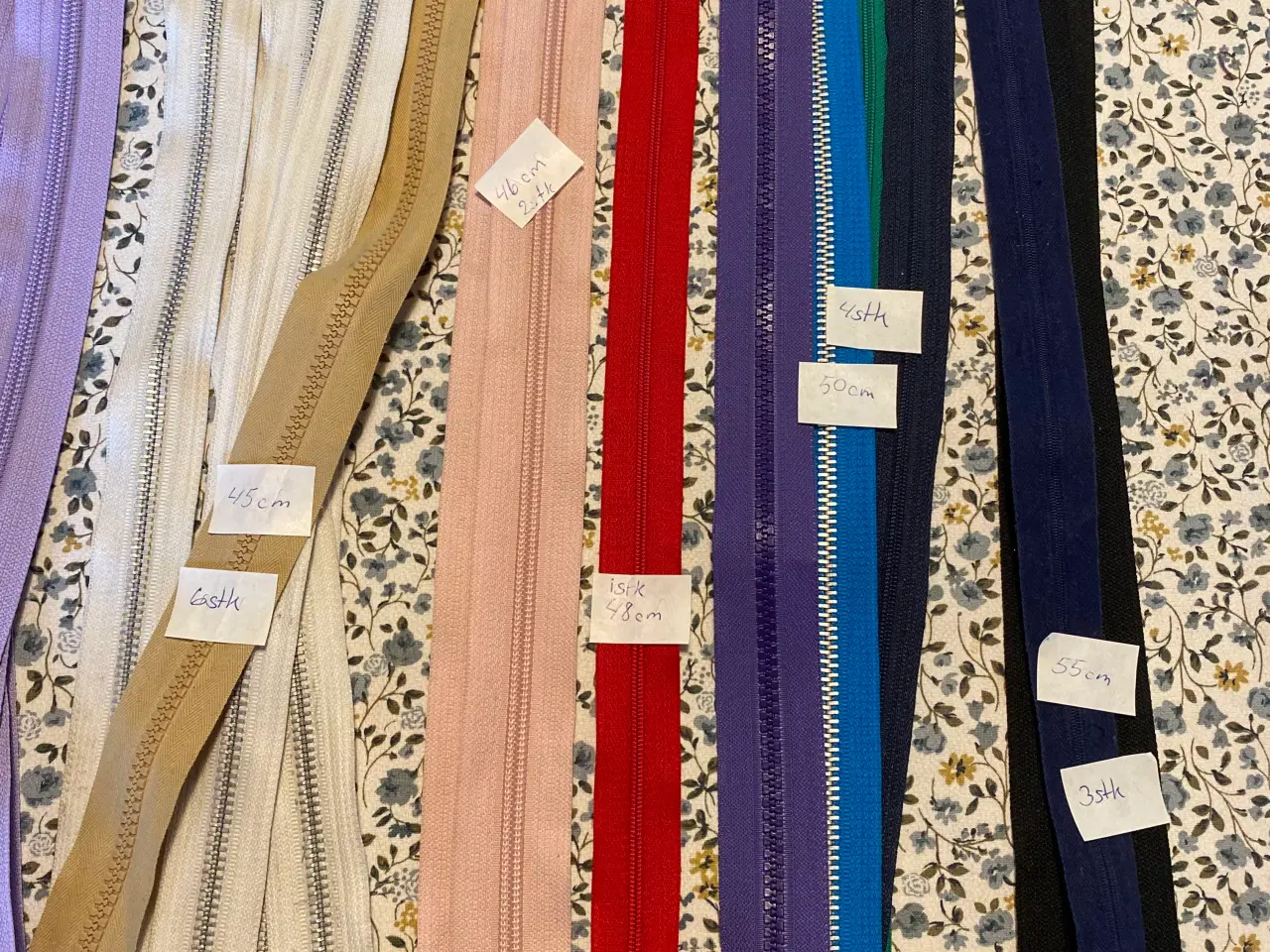 Billede 4 - 111 lynlåse fra 6cm til 88 cm i mange farver