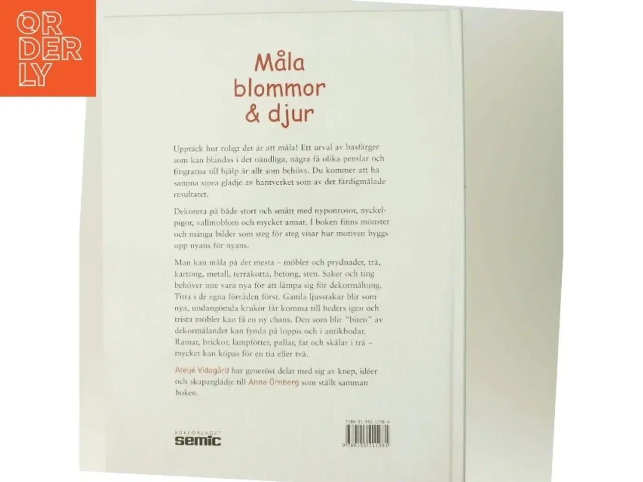 Billede 3 - Måla blommor & djur af Anna Örnberg (Bog)
