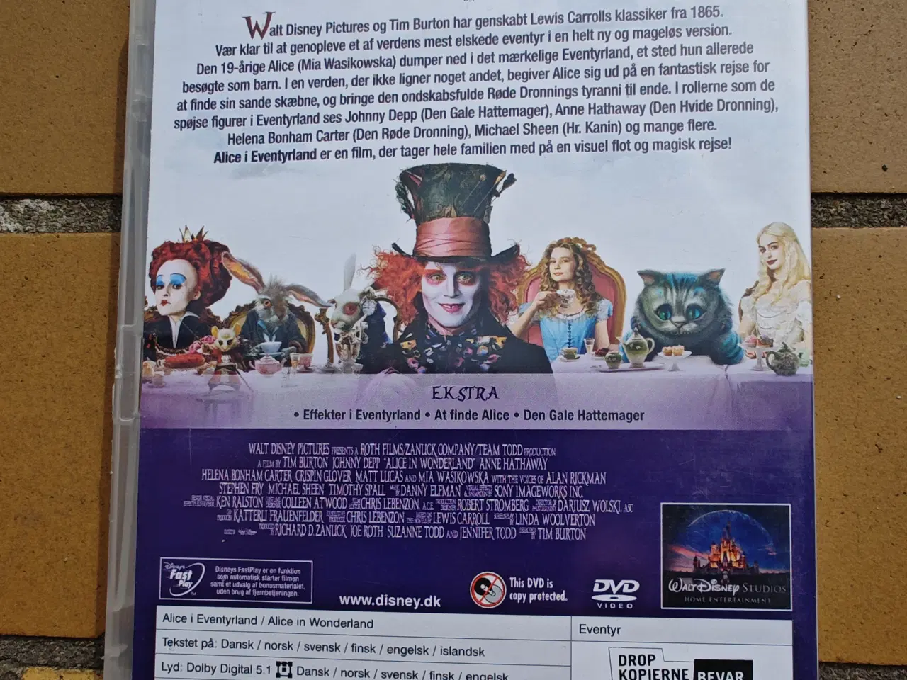 Billede 2 - Alice i eventyrland DVD med Johnny Depp