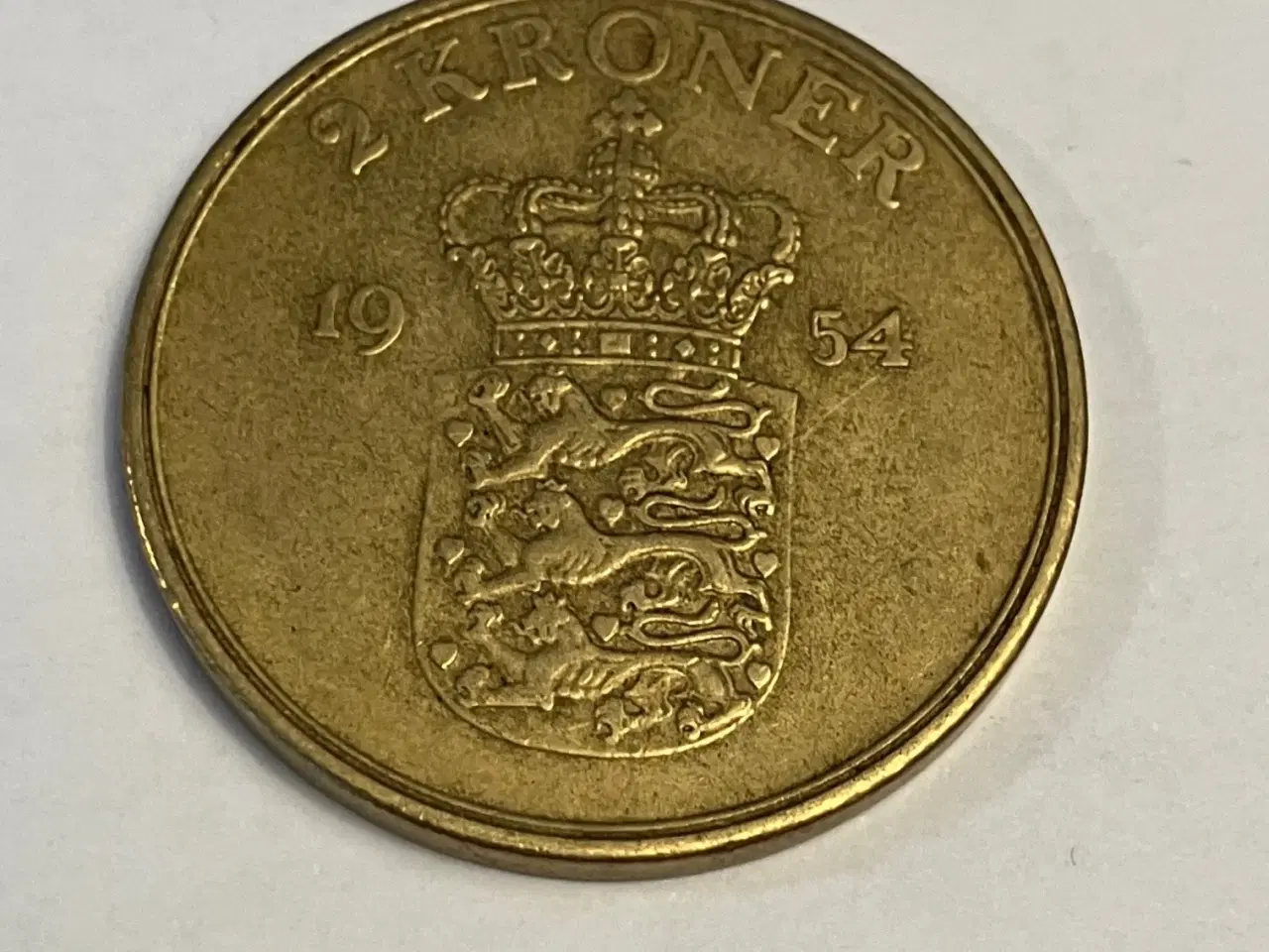 Billede 1 - 2 kroner Danmark 1954