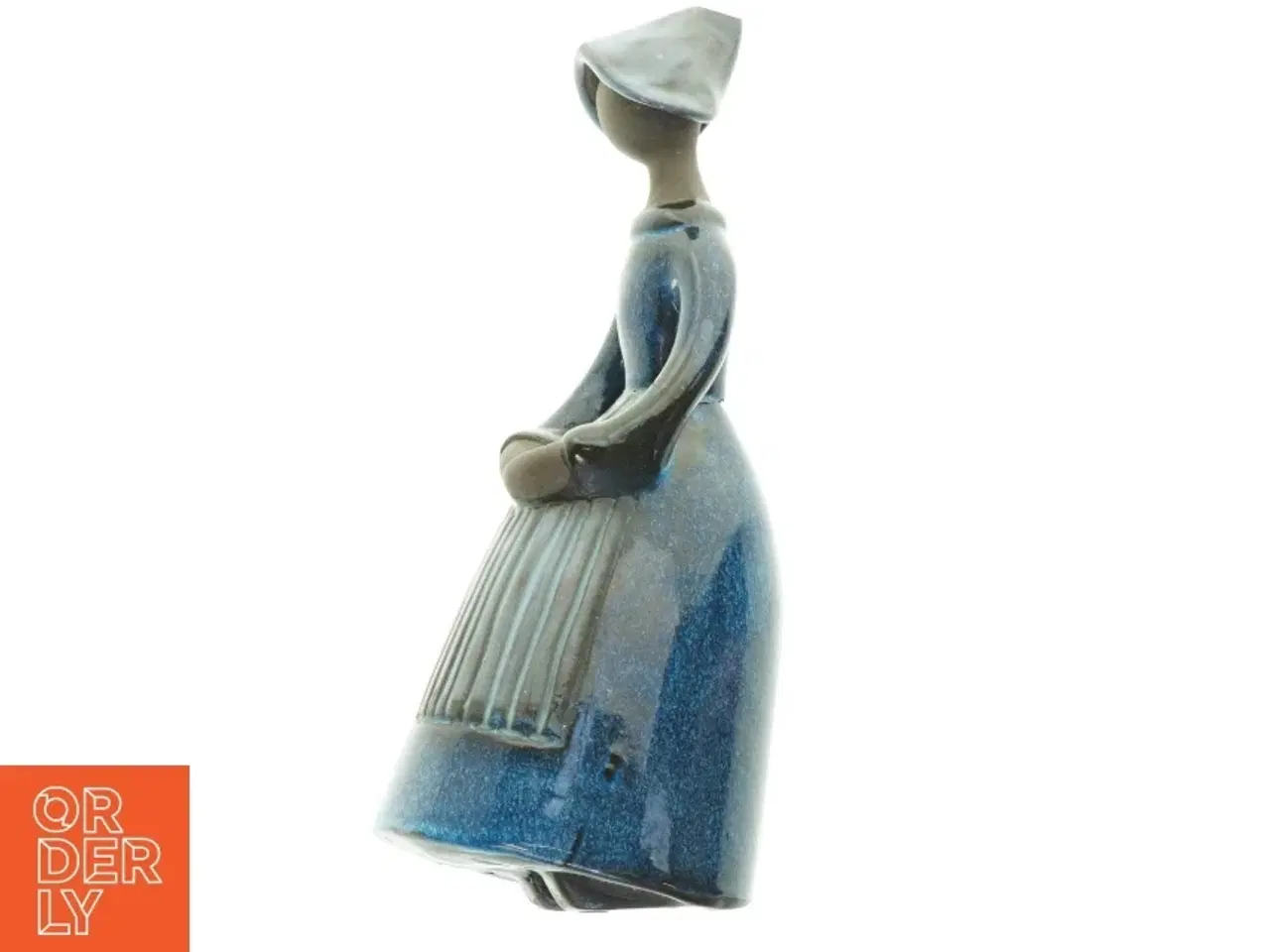 Billede 2 - Keramikfigur af kvinde (str. 28 cm)
