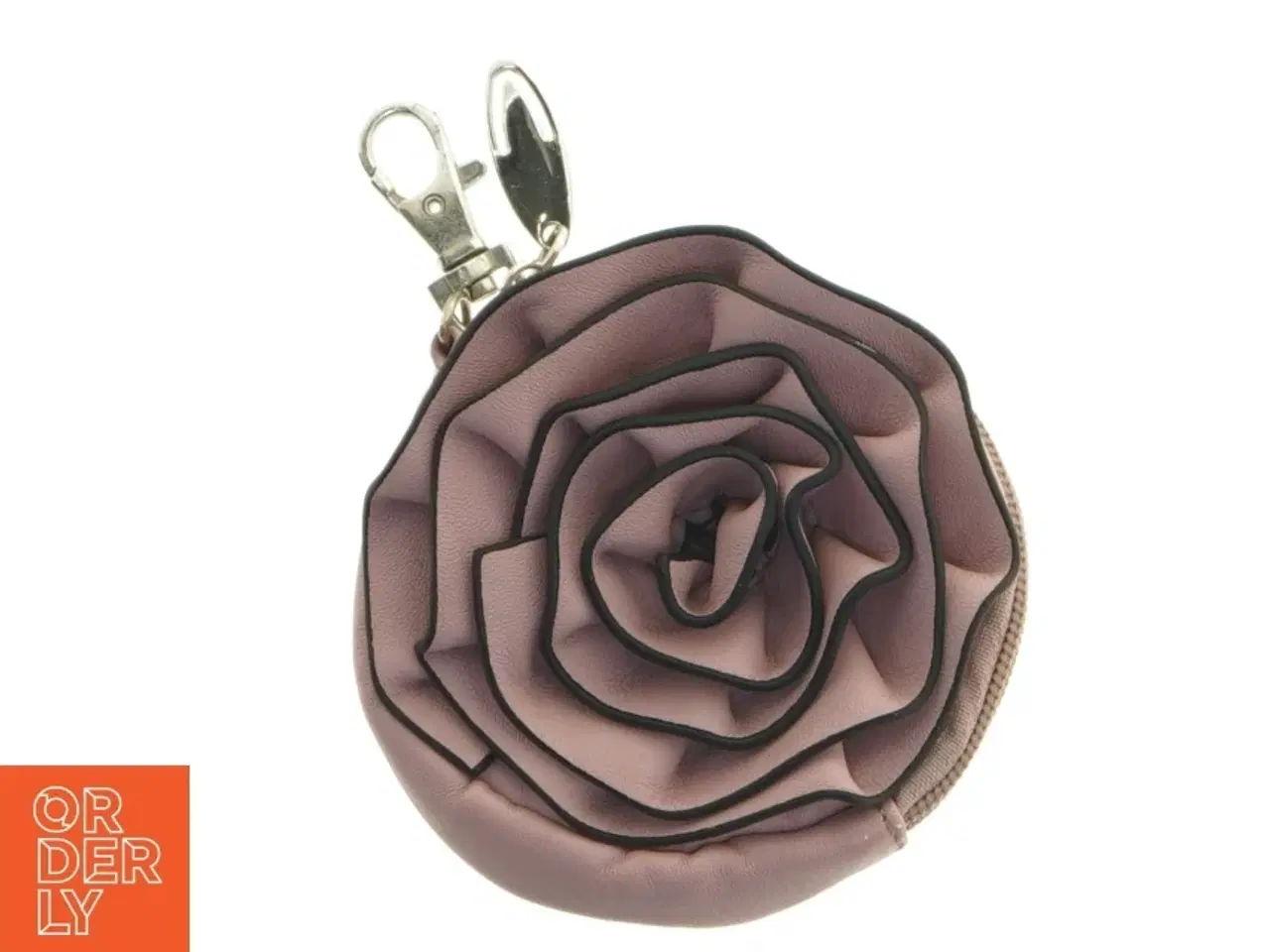 Billede 1 - Rund nøglering med rosen design (str. Ø 10 cm)