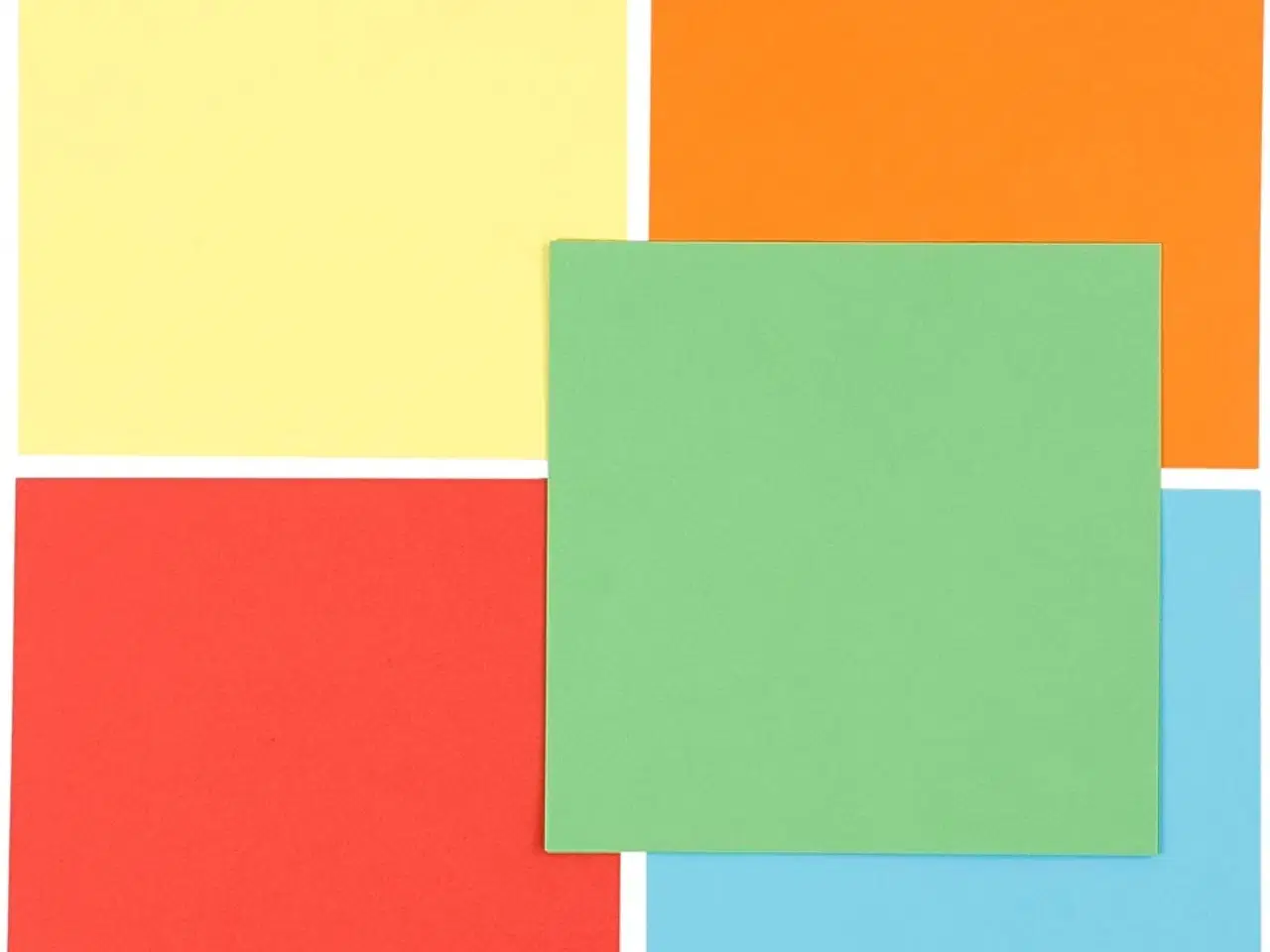 Billede 1 - Origamipapir 15x15 cm - 10 ark i klare farver