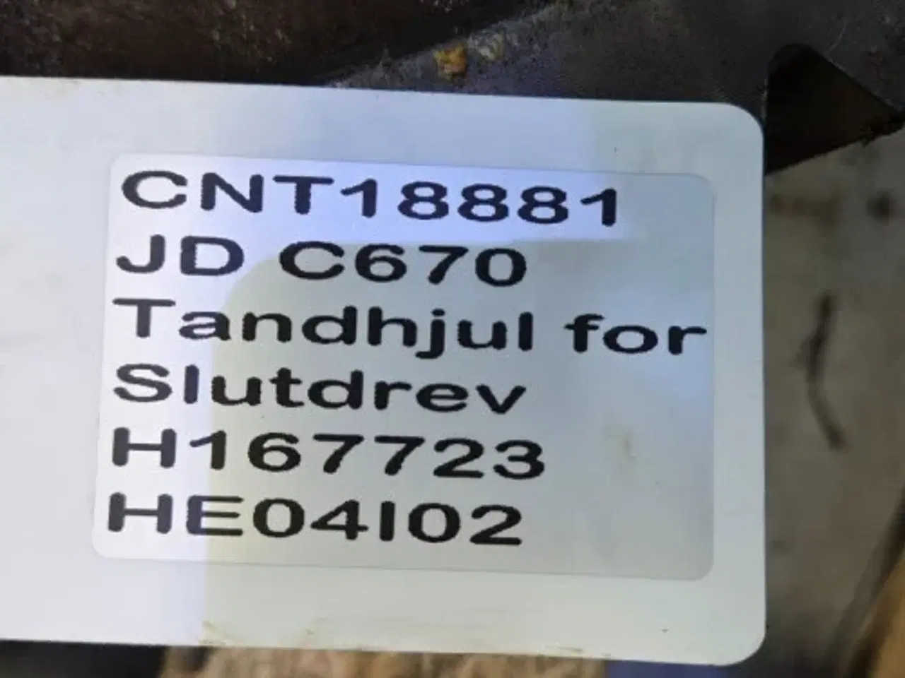 Billede 10 - John Deere C670 Slutdrev Tandhjul H167723 