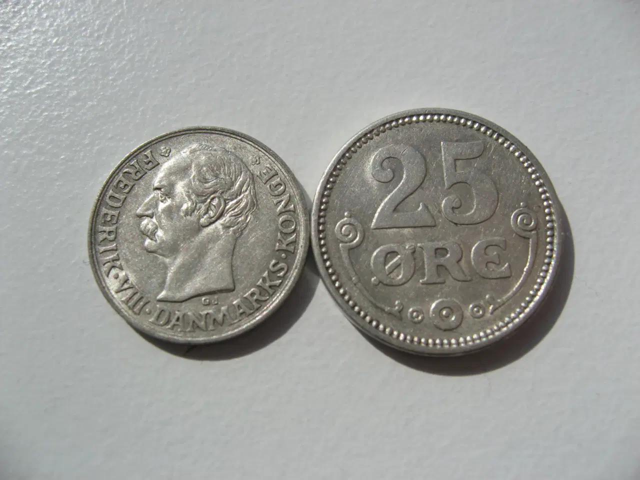 Billede 2 -  Særdeles flotte sølv 10 ø 1912 & 25 ø 1916