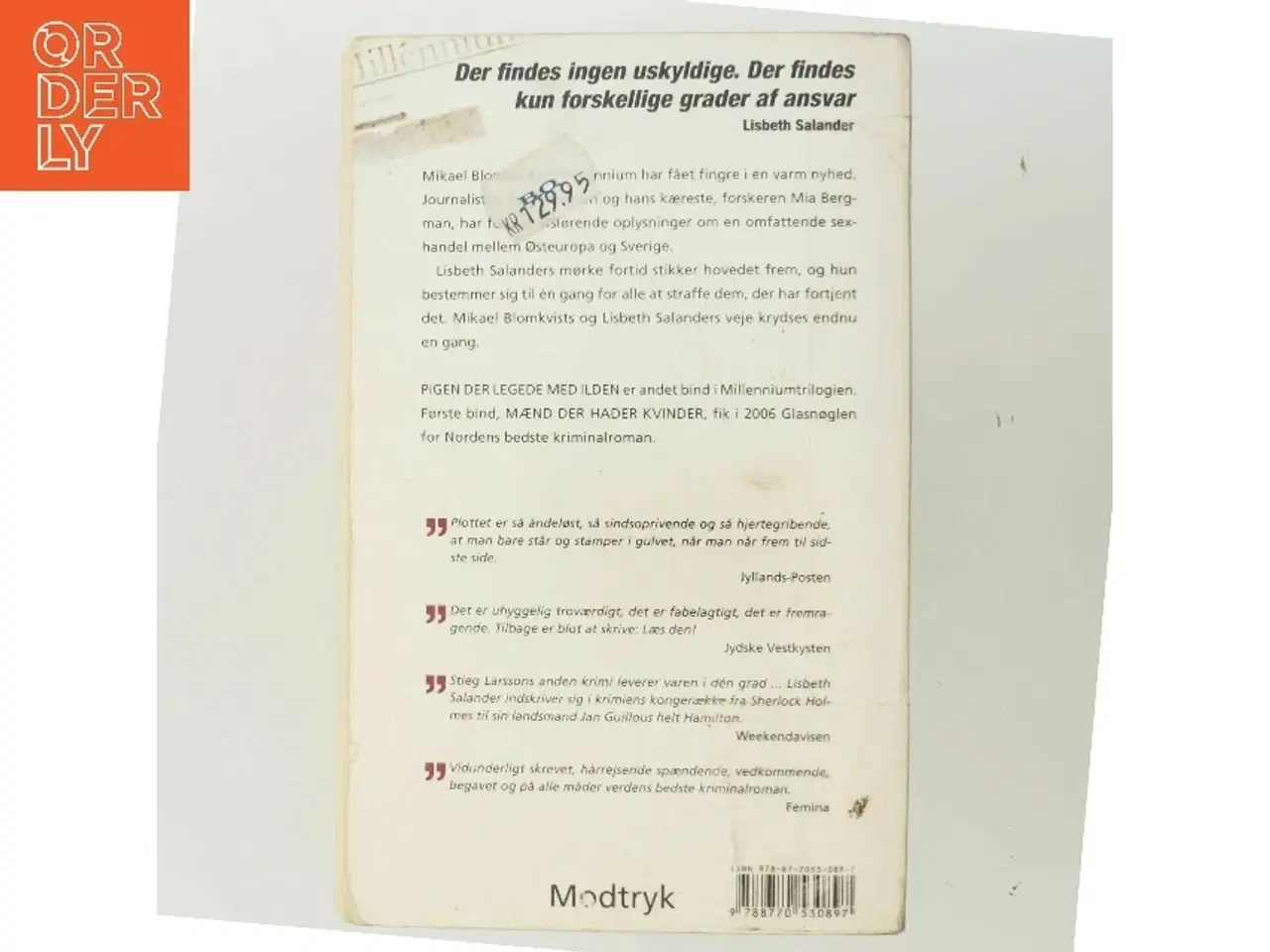 Billede 3 - Pigen Der Legede Med Ilden (Millennium, 2. Bind) af Stieg Larsson (Bog)