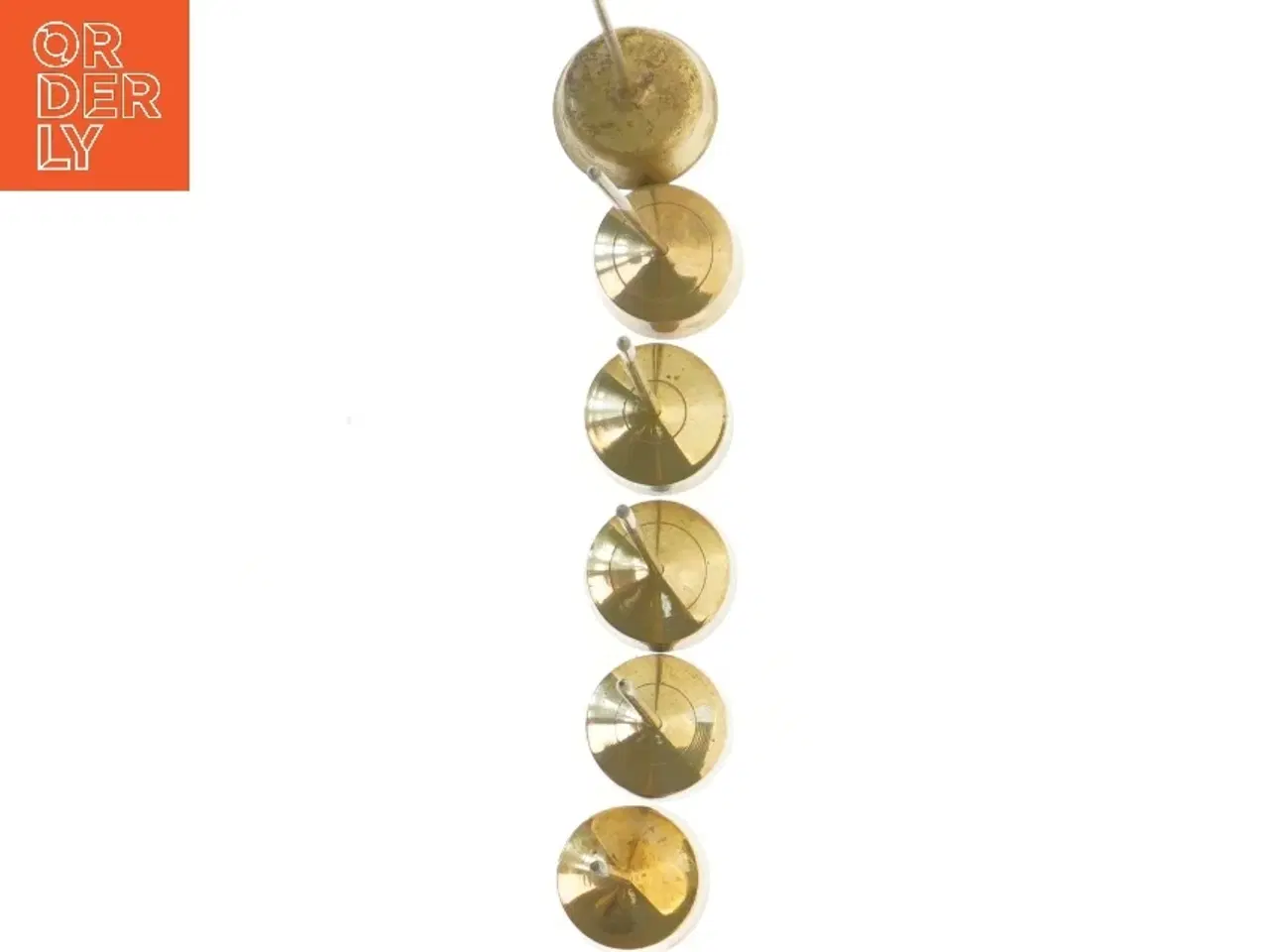 Billede 2 - Vintage messing fyrfadsspyd (str. 17x4,5 cm)