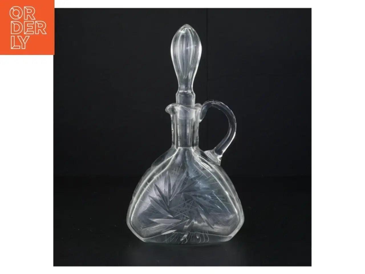 Billede 1 - Glaskaraffel med prop (str. 27 x 14 cm)