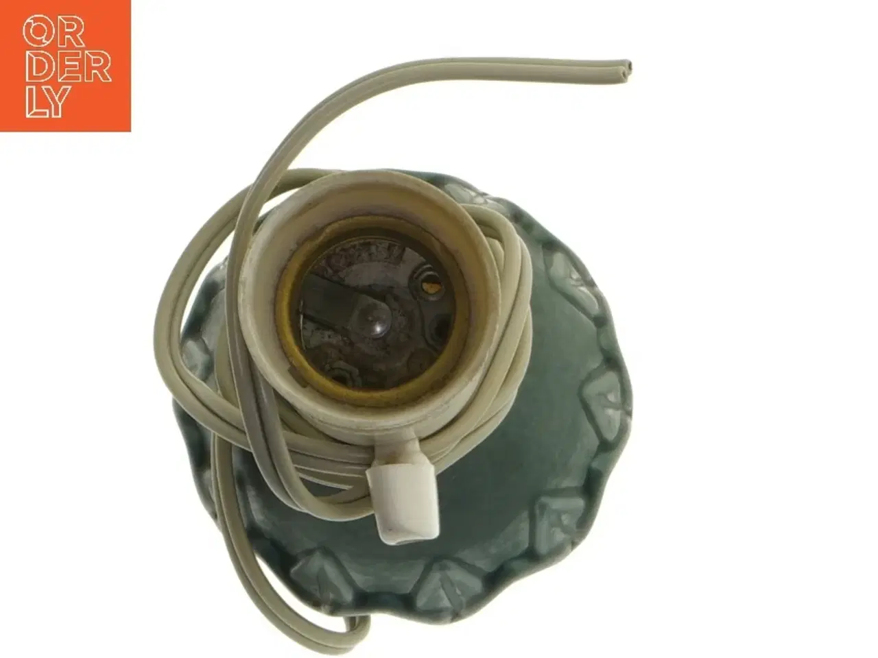 Billede 4 - Bordlampe grøn keramik (str. 20 cm)