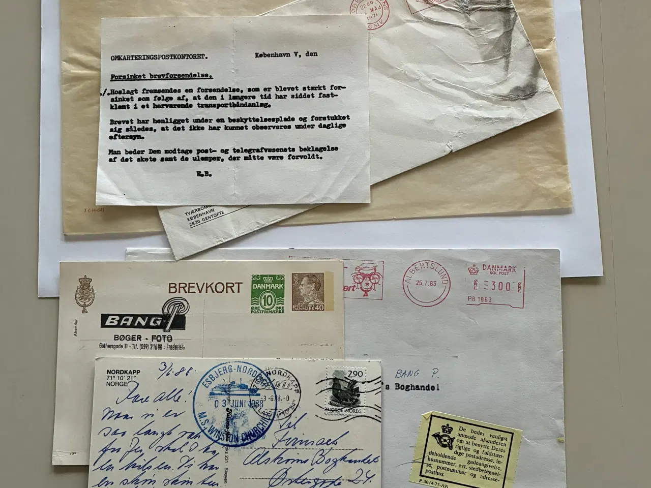 Billede 3 - Frimærke helsager stempler postnoteringer