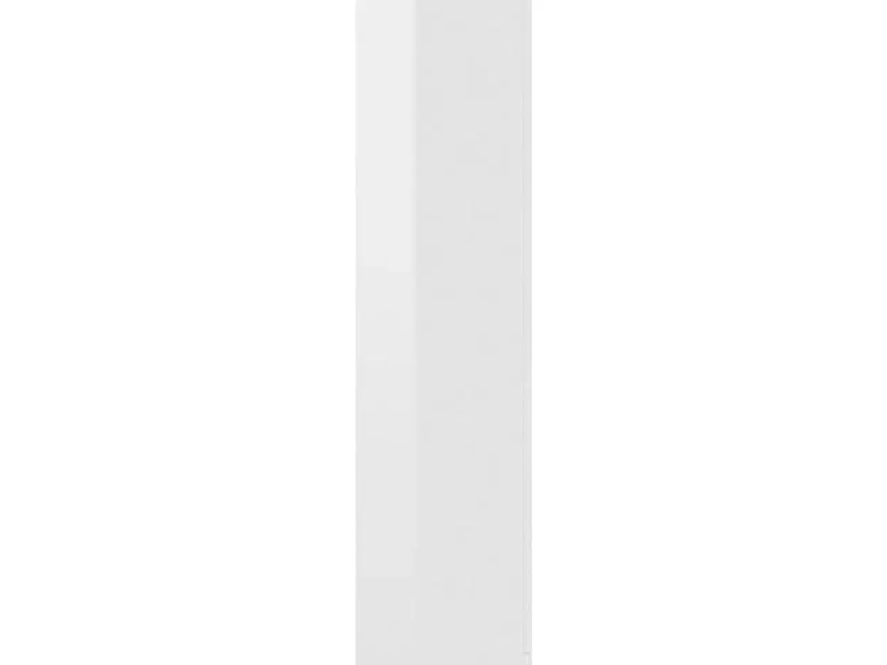 Billede 7 - Vitrineskab 82,5x30,5x150 cm spånplade hvid højglans