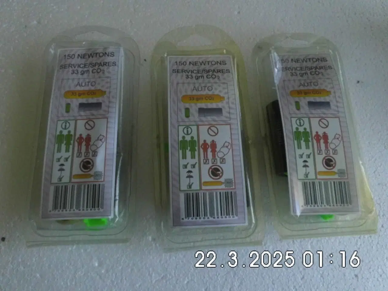 Billede 1 - 150 newtons patron til redningsvest.