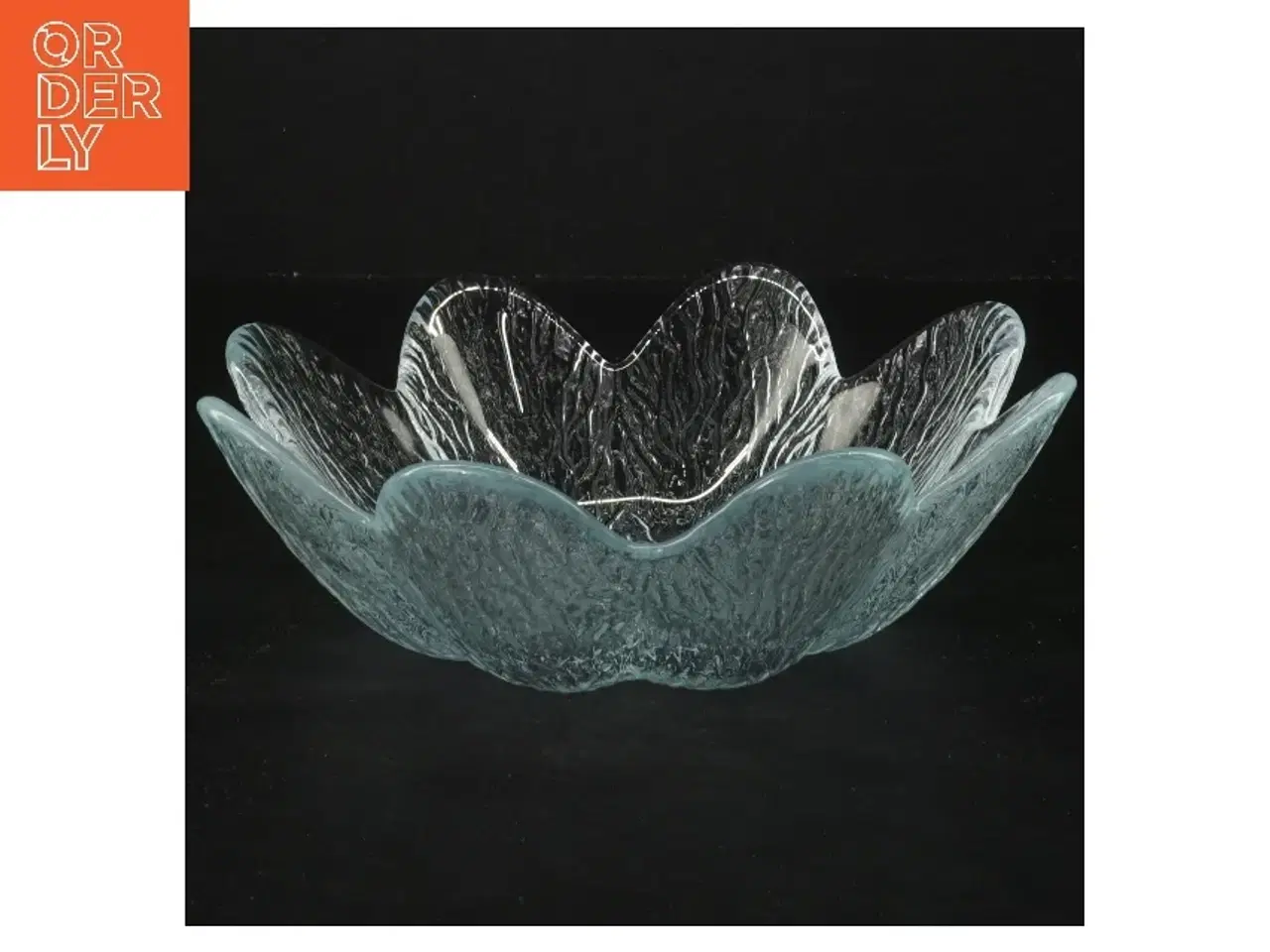 Billede 1 - Koral Glasblomstern skål fra Holmegaard (str. Ø 20 cm)