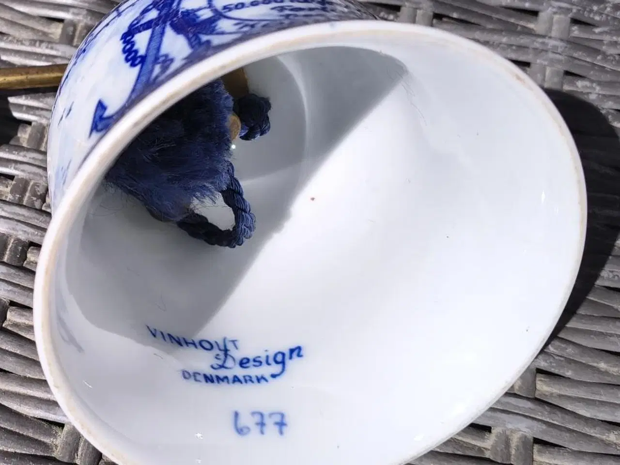 Billede 3 - VINHOLT DESIGN SKIBSKLOKKE MED OPHÆNG