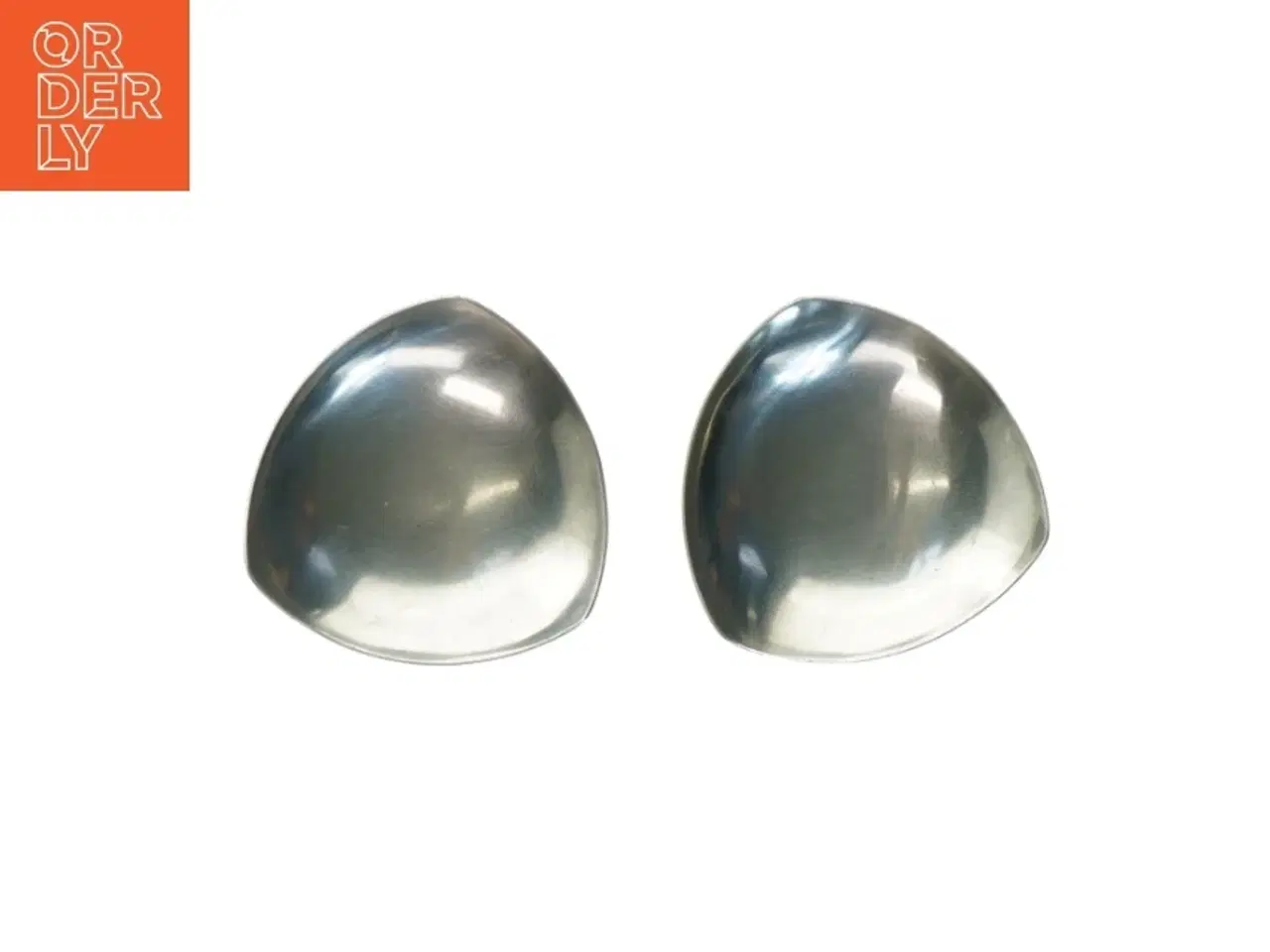 Billede 2 - Sæt af runde sølvfarvede skåle (str. 8 cm)