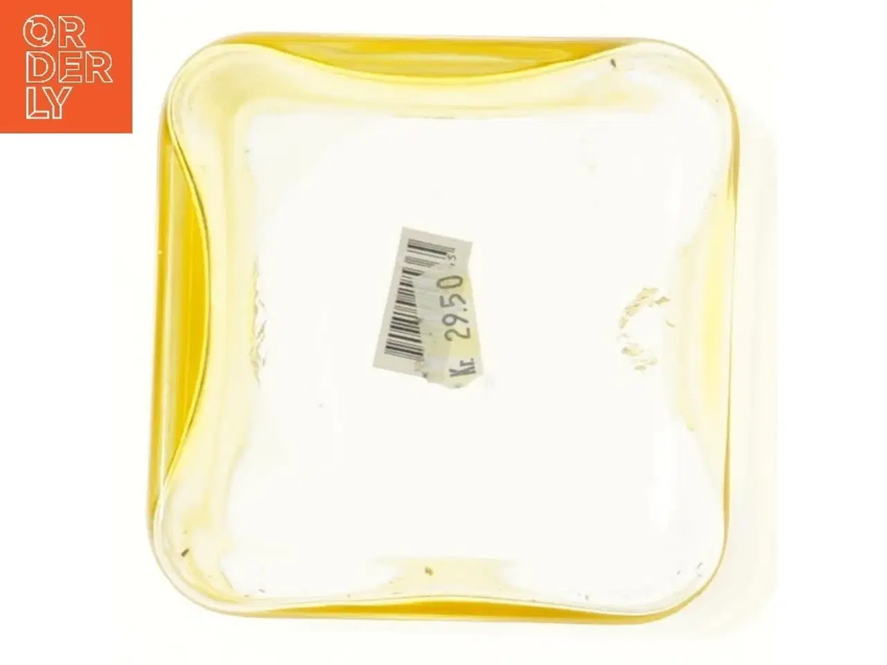 Billede 3 - Gul glasvase (str. 12x12x12 cm)