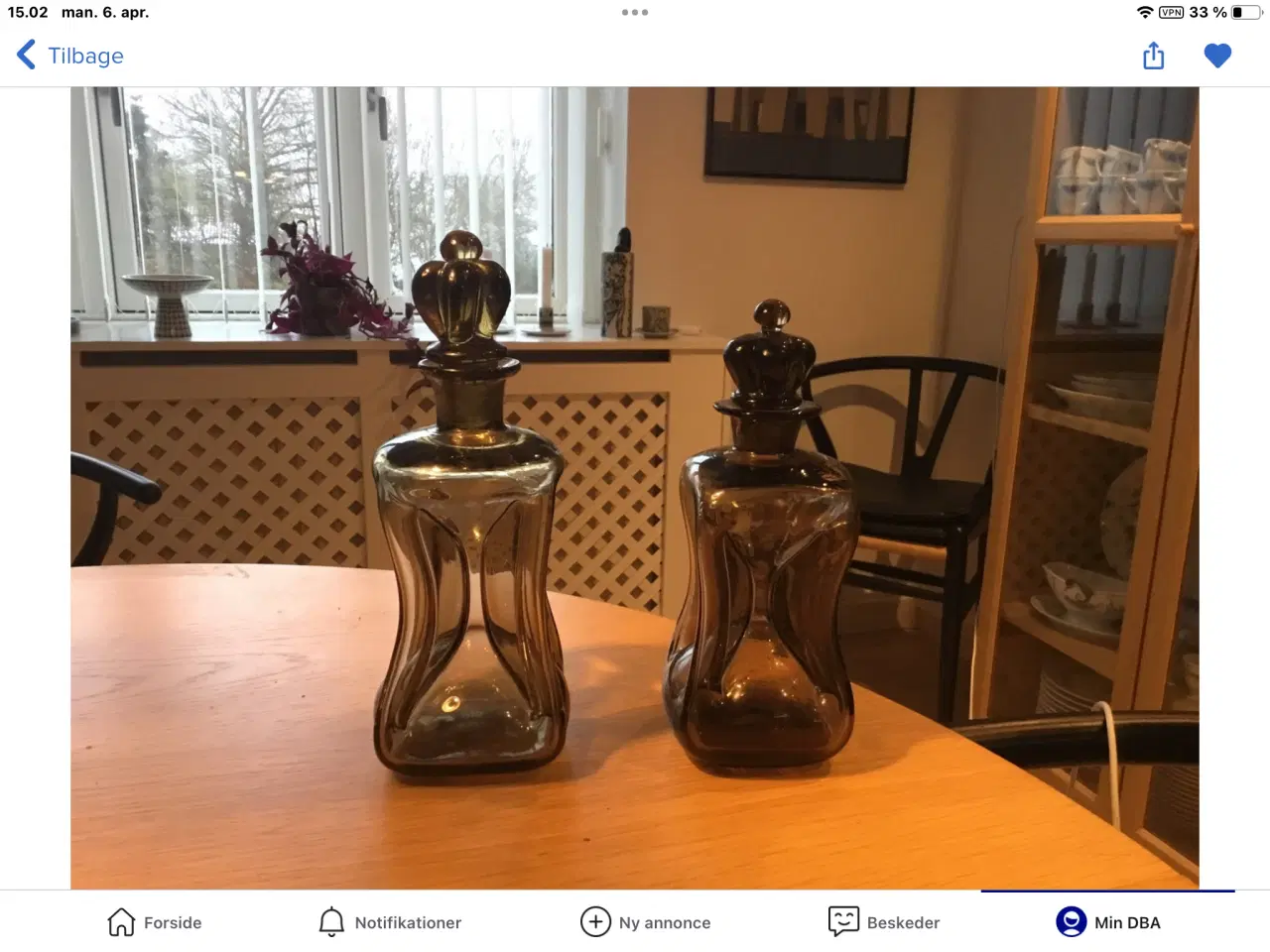 Billede 1 - Holmegaard klukflaske