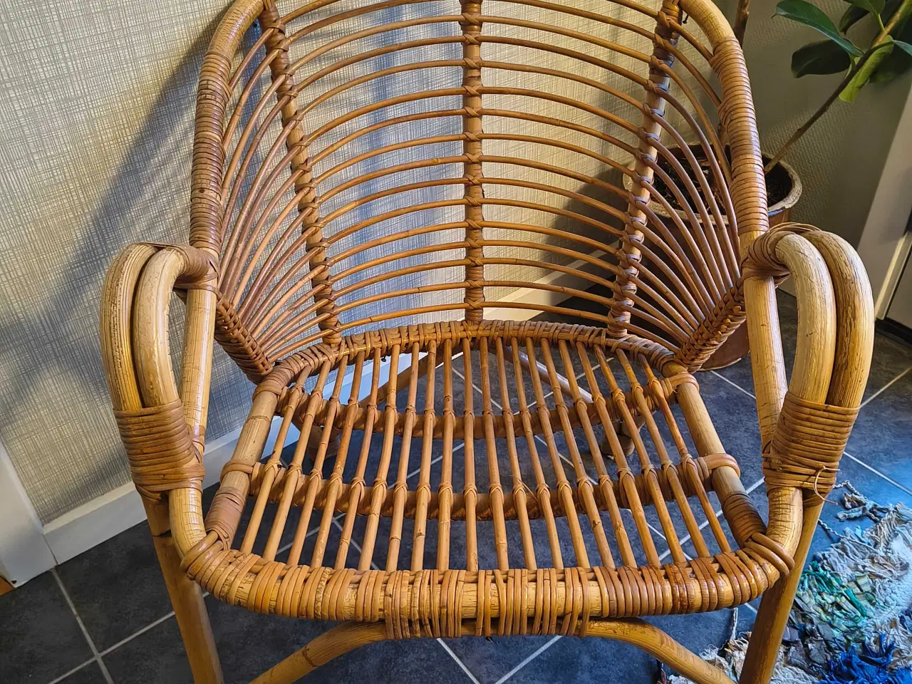 Billede 1 - Vintage bambusstol