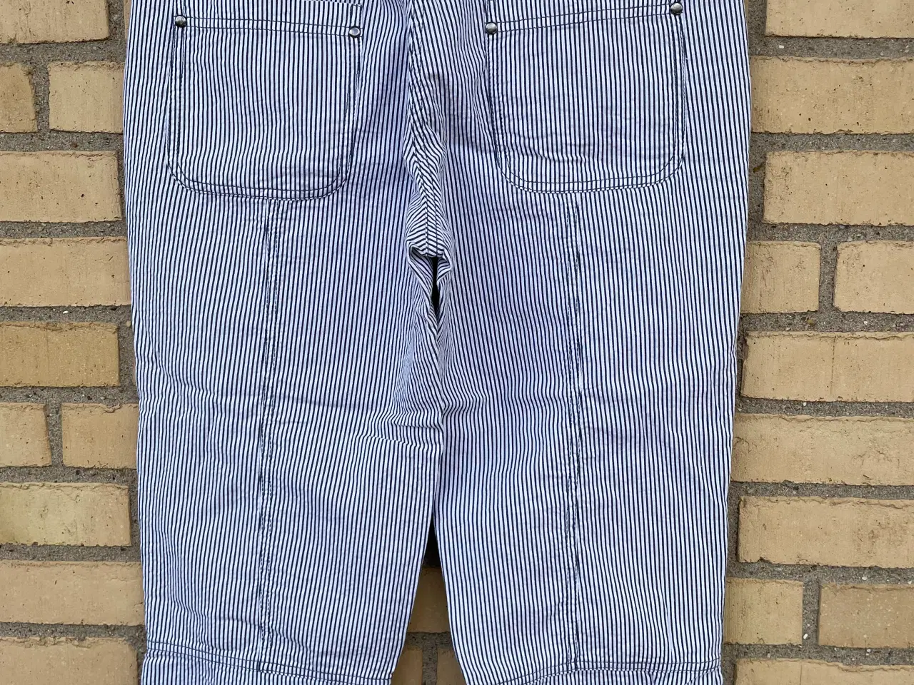 Billede 2 - Capri buks, str. 38 Blå/hvid stribet