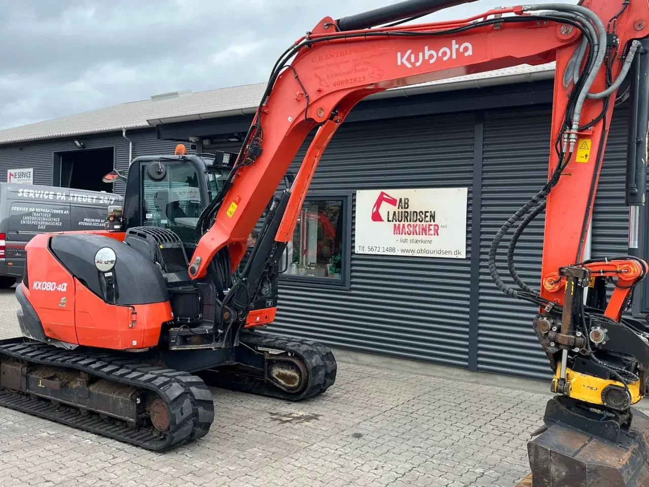 Billede 2 - Kubota KX080-4 Engcon rotortilt og centralsmørring
