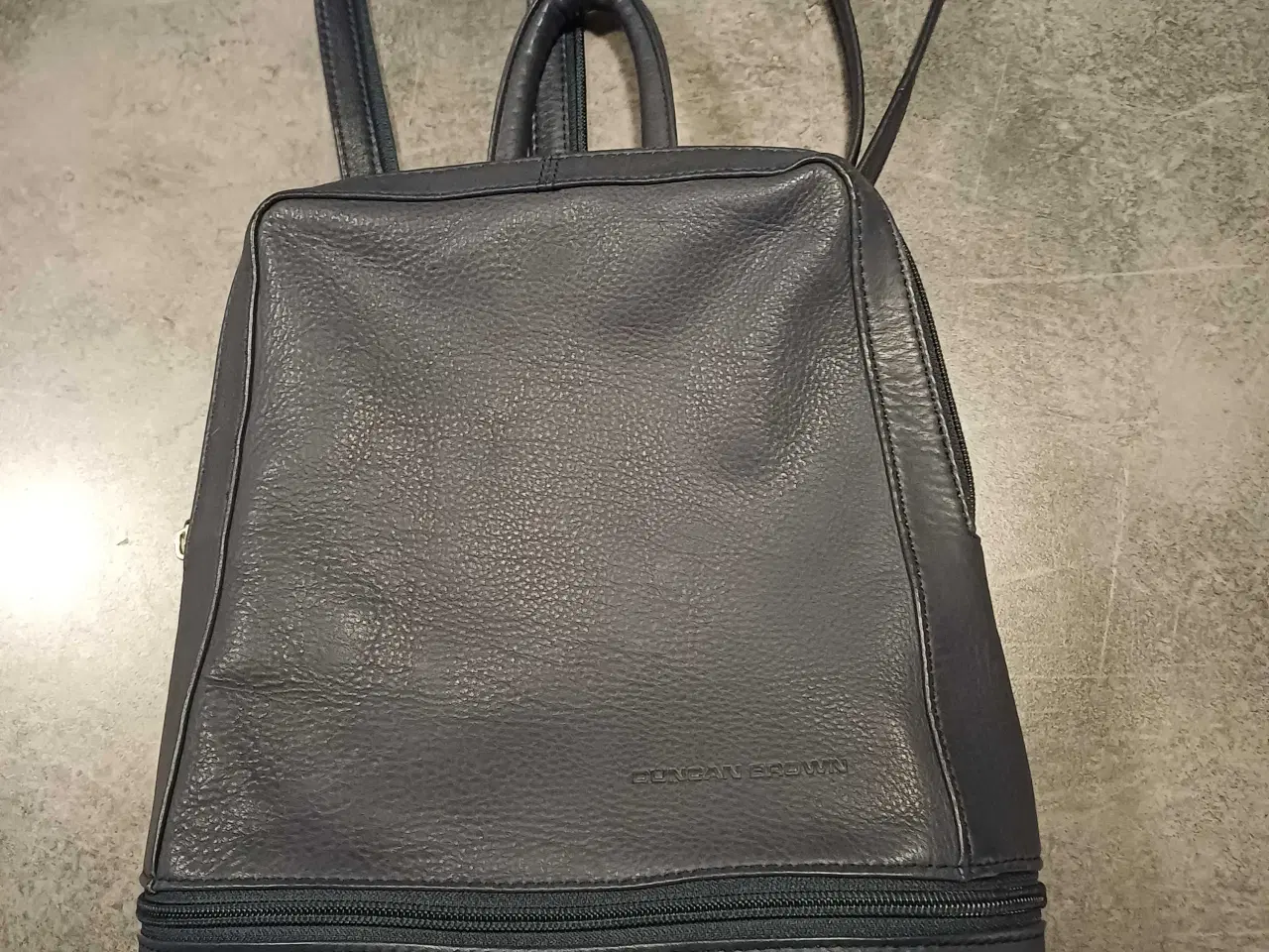 Billede 1 - Rygsæk Duncan Brown dueblå læder