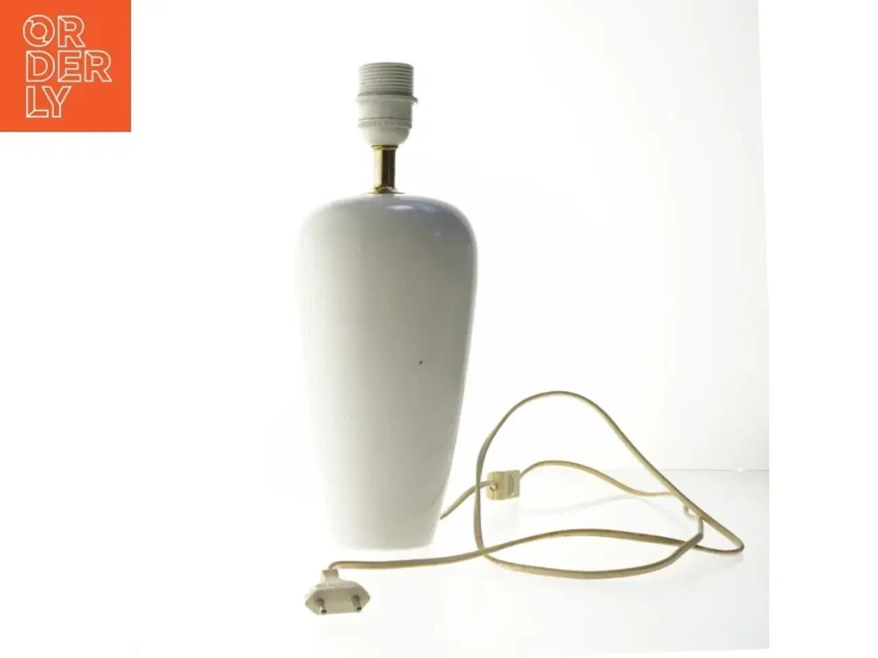 Billede 1 - Hvid bordlampe (str. 34 cm)