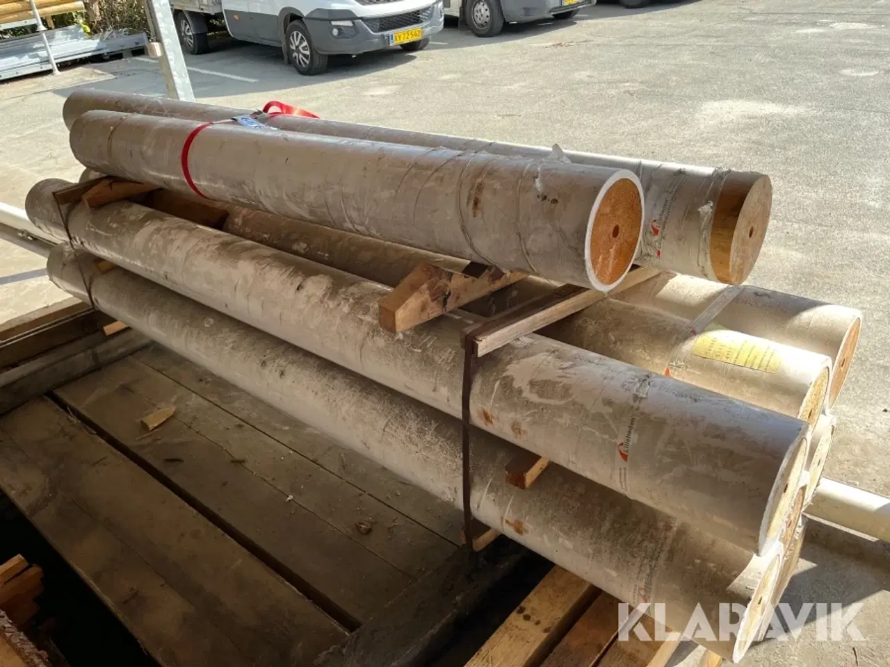 Billede 3 - Stolper/pullerter Lilleheden Limtræ rund 8 styk 190mm