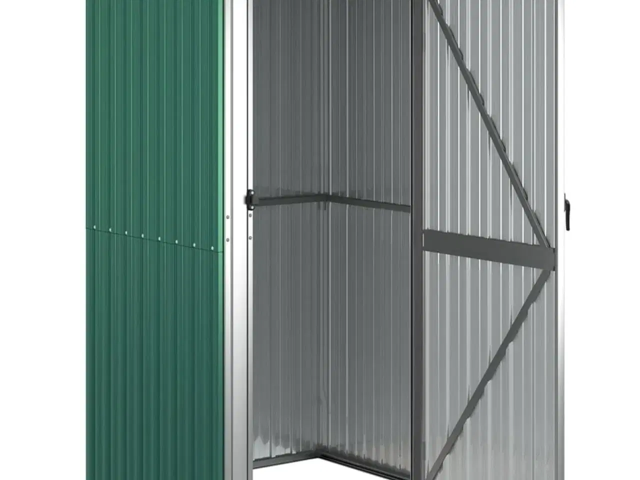 Billede 3 - Haveskur grøn 118,5x97x209,5 cm galvaniseret stål