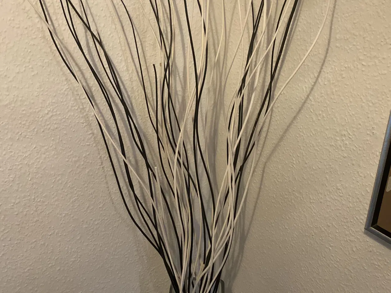 Billede 7 - Moderne vase med dekorative grene (sort/hvid)