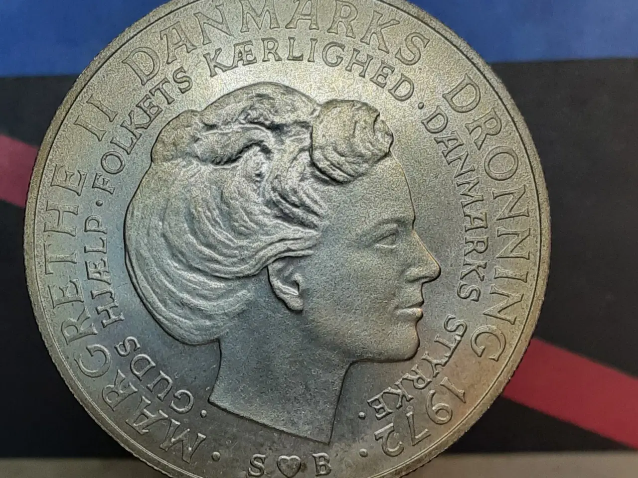 Billede 1 - 10 kr 1972 erindringsmønt, sølv