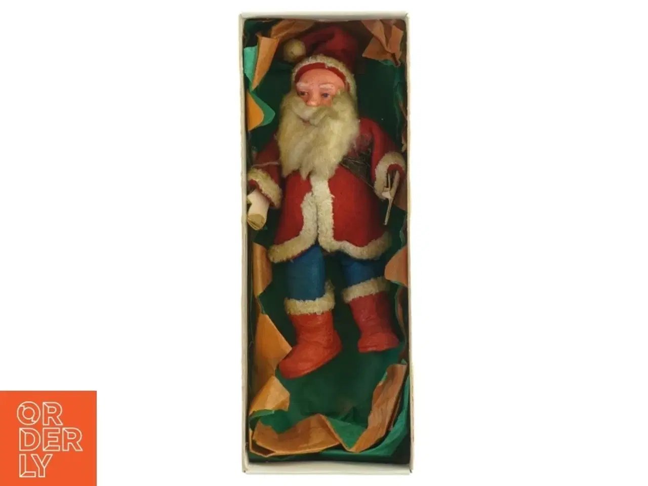 Billede 5 - Julemandsfigur, antik (str. 14 x 7 cm)