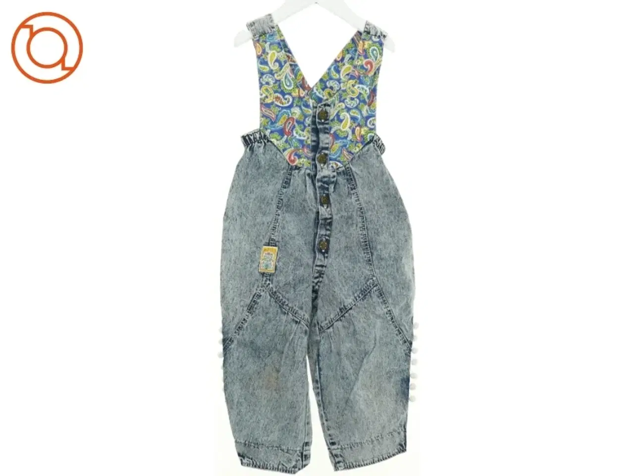 Billede 2 - Vintage Stonewashed Denim Overalls med pomponer fra Reima (str. 92 cm)