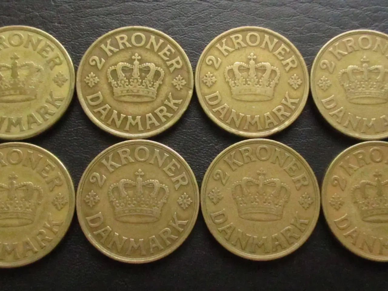 Billede 5 - 1 og 2 kr 1924-1941 komplet - uden/med 1 kr 1924