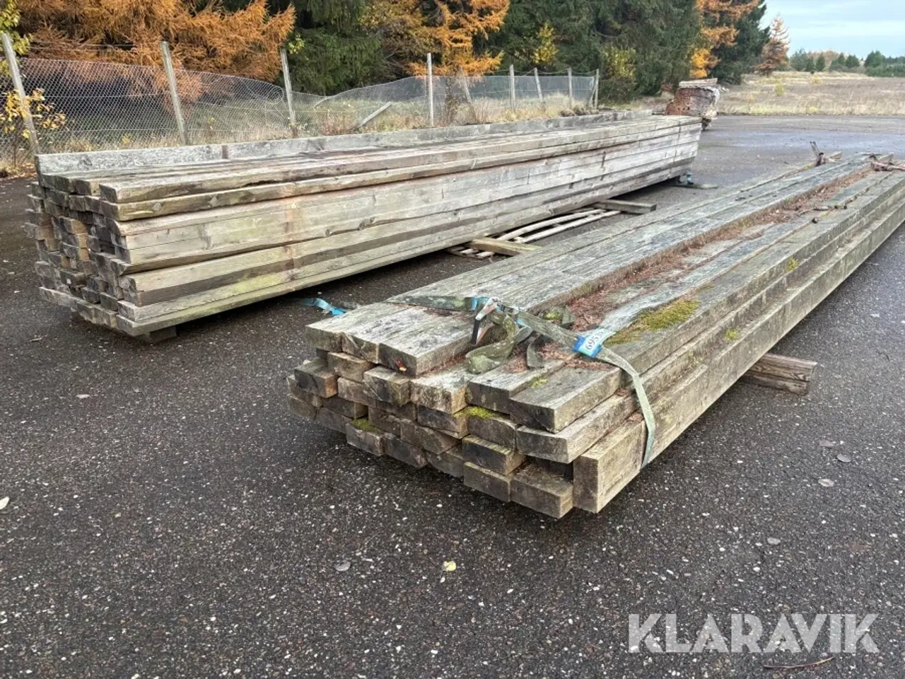 Billede 1 - Træ bjælker 2 paller