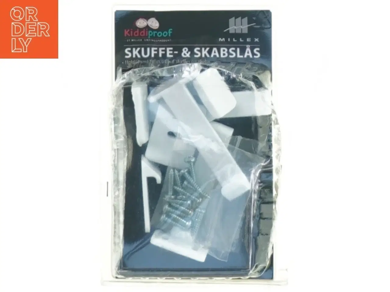 Billede 1 - Skuffe- & skabslås fra Millex (str. 16 x 9 cm)
