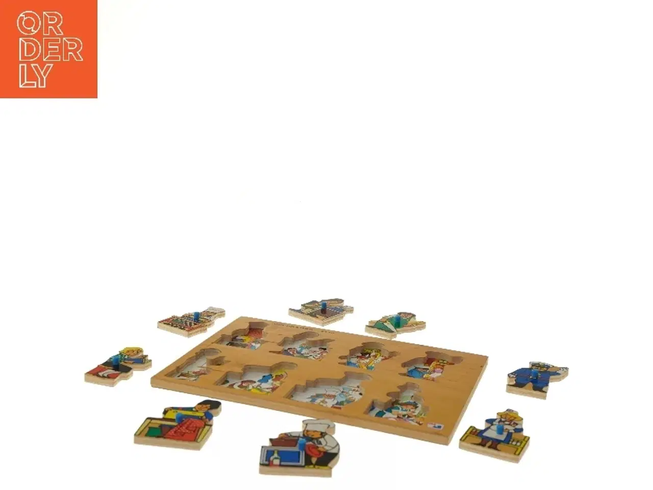 Billede 4 - Træpuslespil med erhvervsmotiv (str. 29,5x21 cm)